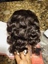 Suelto ola peluca 30 pulgadas frente de encaje pelucas de cabello humano para mujeres 5x5x5 cierre peluca peruana suelta peluca con malla Frontal de la onda suelta peluca Frontal