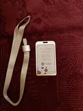 Tarjeta de moda cubierta de aleación de aluminio de trabajo Tarjeta De Nombre titulares de tarjeta de trabajo de negocios Tarjeta de Identificación cordón Metal caso de bolsas de