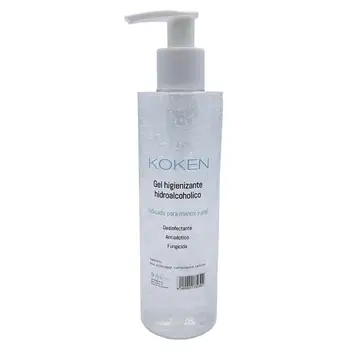 

KOKEN Higienizante 250 ml Gel, Gel Hidroalcoholico antibacterial disinfectant hand gel hands rinse, fast dry 65% alcohol