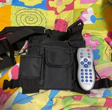 Funcional táctica bolsa de pecho de bala Camiseta estilo Hip Hop sin mangas Streetwear bolsa de paquete de la cintura de las mujeres negro pecho plataforma bolsa 233