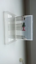 Caja de almacenamiento clara de 10/20/30 ranuras para broca de taladro eléctrico, soporte para limas rotativas, contenedor, accesorio herramienta de exhibición de uñas