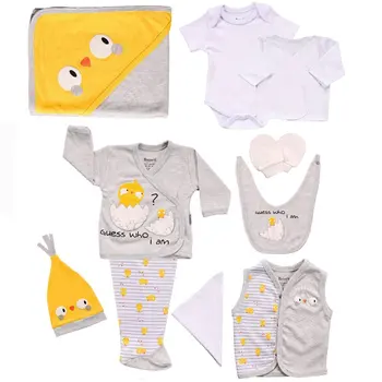 

Chick Printed 10 Piece Yellow Gray Hospital Output Set