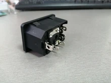 Fuse Connector-Plug Rocker-Switch Power-Socket Inlet Black Iec320 C14 Blue Green 