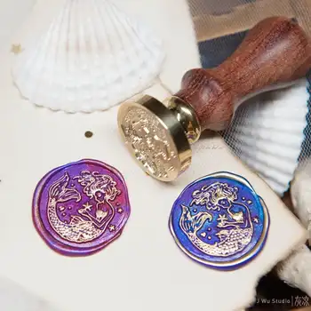 

The Mermaid original vintage wax seal stamp