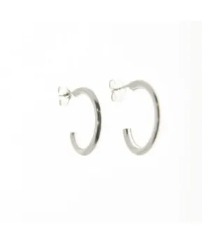 

Silver hoops with closure