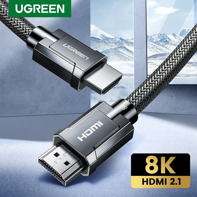 Ugreen HDMI Cable for Xbox Series X RTX 3080 HDMI 2.1 Cable 8K/60Hz 4K/120Hz 48Gbps Digital Cables 8K for PS5 RTX3070 Cable HDMI