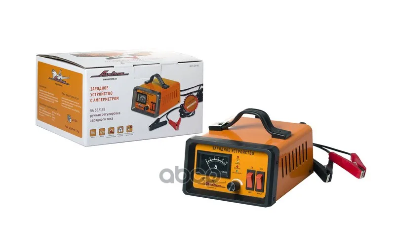 Goods Ach-5a-06 Зарядное Устройство 5а 6в/12в, Амперметр, Ручная Регулировка Зарядного Тока Airline AIRLINE арт. ACH-5A-06