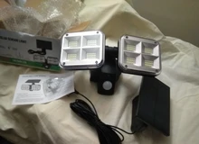 Solar-Lights Wide-Lighting IP65 Outdoor Waterproof 20w 120led with Adjustable-Head Angle