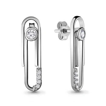 

AQUAMARINE stud with cubic, silver 925