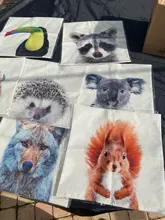 Cushion-Cover Pillow-Case Donkey Animals Home-Decor Bunny Linen Cute Fox Baby