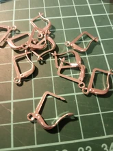 Pendientes de aleación hechos a mano con tope de bala, accesorios para fabricación de joyería