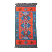 Turkish Kilim Rug Double Side Handmade Create Decorative Traditional Corners