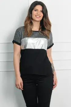 

Sans Textile Women 'S Black Sim Detailed Viscose Blouse 65 N15882