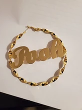 Pendientes de aro de bambú de acero inoxidable, joyería personalizable con nombre, estilo bambú, aretes encantadores, regalo de nombre, 4-8cm