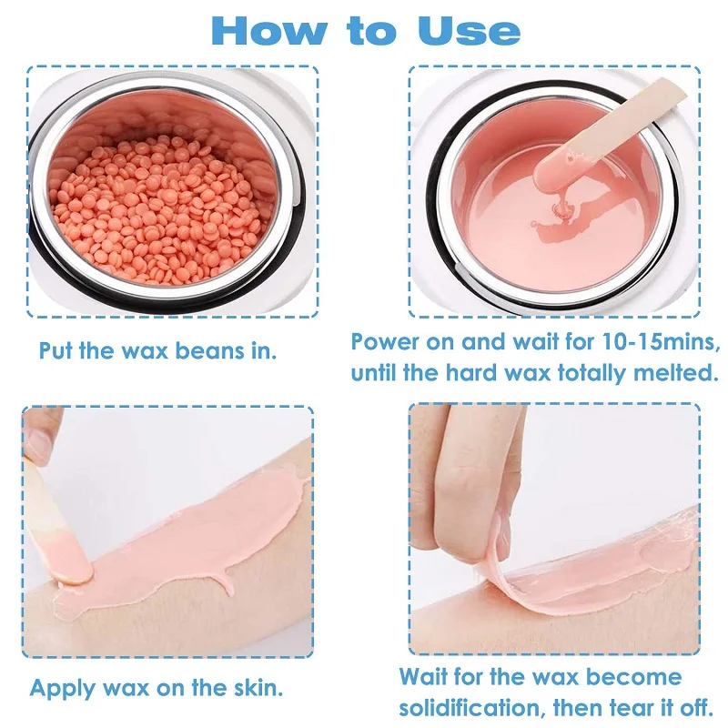 Single Wax Warmer Professional Electric Wax Heater Paraffin Hot Facial Skin SPA Equipment with Adjustable Temperature Set