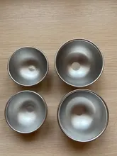 Moldes de bombas de baño redondos de aleación de aluminio, 2 uds., herramienta artesanal, bomba de baño, Bola de sal, regalos caseros, molde de esfera semicircular