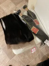 ESTRELLA peruano 360 Frontal de encaje con mechones recto mechones de cabello humano postizo mechones con cierre Remy extensión del pelo con Frontal