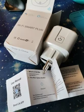 Enchufe inalámbrico inteligente con WiFi, adaptador para Reino Unido, UE, EE. UU., Control remoto por voz, alimentación, Monitor de energía, enchufe temporizador para Alexa y Google Home