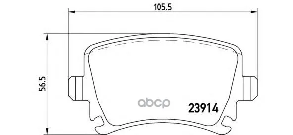 Колодки Тормозные Volkswagen Touran 03/Caddy/G5/G6 Задние Brembo P85073 Brembo арт. P85073