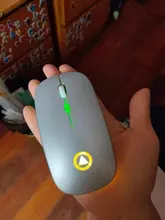 Ratón inalámbrico de juegos para ordenador, periférico RGB recargable, silencioso, retroiluminado, con LED, ergonómico, para jugar al PC y al portátil