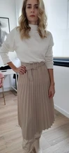 Pleated-Skirt Simplee Elegant 20-Color Fashion Women Belt A-Line British-Style with Autumn