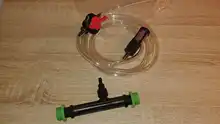 Venturi-kit de inyector de fertilizante para agricultura, con rosca de 1/2 a 3/4 pulgadas, irrigación de invernadero, 1 Juego
