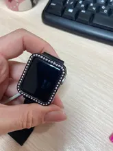 Funda de diamante para Apple watch, accesorios para Apple watch 6 SE 5 4 3 2 1 44mm 40mm 42mm 38mm a mujer, Protector de pantalla