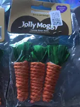 3Pcs Carrot Shaped Rabbit Hamster Chew Bite Toys Guinea Pig Tooth Cleaning Toys