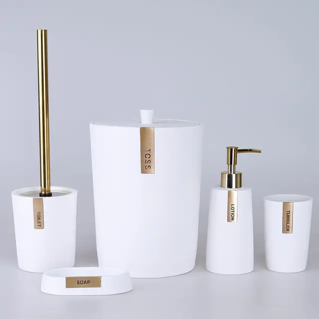 Accesorios de baño para el hogar, jabón líquido de MATERIAL de resina