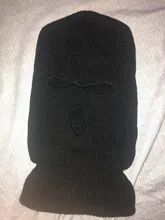 Máscara de cobertura de la cara completa, gorro de Pasamontañas de punto de 3 agujeros, táctica del ejército CS, para invierno, esquí, ciclismo, gorro, bufanda, mascarilla facial cálida