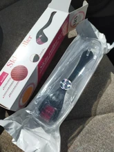 Micro aguja 540 rodillo de Micro-agujas Dermaroller de pelo de titanio crecimiento de la barba tratamiento antipérdida de cabello adelgazamiento retroceso