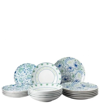 

Service plates 18 pieces Game Blue