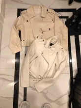 2021 nuevos estilos de primavera de las mujeres chaqueta de abrigo de piel de oveja genuina de cuero de la motocicleta chaqueta dama chaqueta Casual Otoño de S7547