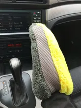 Guantes de lavado de coches microfibras de Coral de limpieza lavar herramientas grueso paño de limpieza de cuidado de doble cara-de-guante de limpieza Mitt