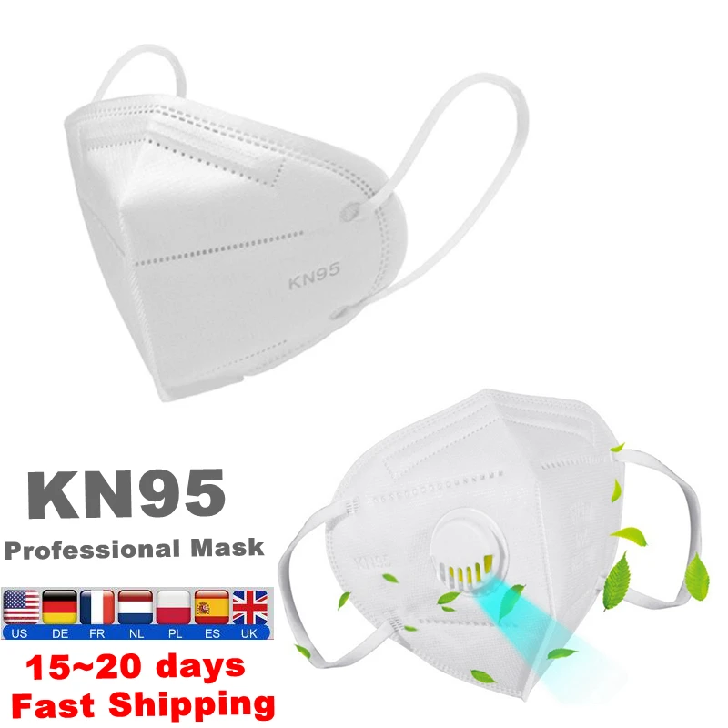 

Valve KN95 Mask Safety Face Mask Breathable Reusable Respirator kn95 Mouth Masks Anti Pollution Air Smoke Fog Dust-proof