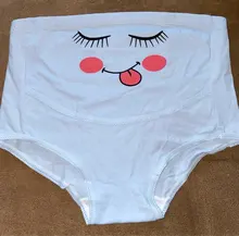 Bragas de maternidad para mujer, ropa interior para embarazadas con dibujos animados, calzoncillos lindos