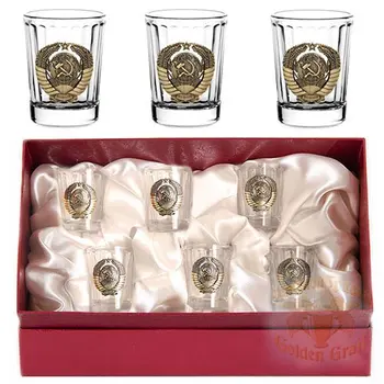 

Gift with engraving gifts for men sets stacks with 050203119 pads, set of 6 stacks (optics) USSR (brass) K/k red