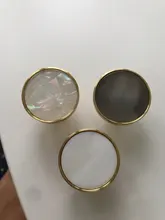 Furniture-Handles Door-Knobs Drawer Pulls Cupboard Shell-Resin Cabinet Kitchen Brass