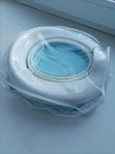 TYRY HU bebé olla portátil de silicona bebé orinal asiento de entrenamiento 3 en 1 de asiento de inodoro plegable azul Rosa niños Baño