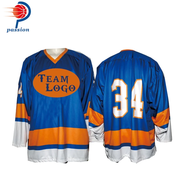 Custom team youth hockey jersey sublimation printing ice hockey wear
