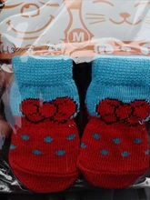 Zapatos antideslizantes para perros, calcetín de punto, Gato pequeños, Chihuahua, grueso, cálido, Protector de pata, calcetines de perro, botines, accesorios de invierno