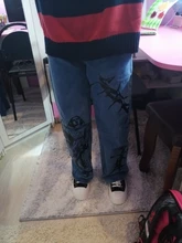 SHENGPALAE-pantalones vaqueros de pierna ancha para mujer, Jeans holgados informales con estampado de Hip-hop para verano, 2021