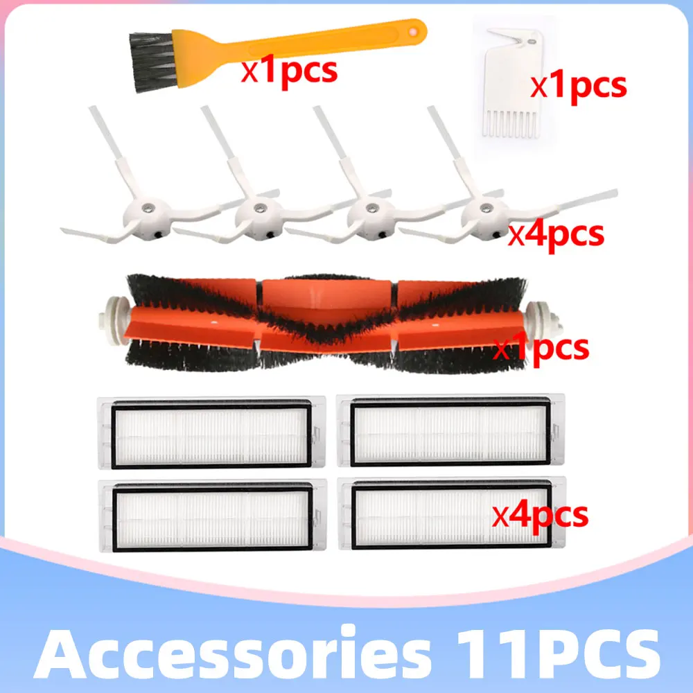 Совместима с пылесосом Xiaomi Roborock S5 S6 S60 S50 S55 T6 T4 T61 Mijia S1 Xiaowa E25 E35, основная боковая щетка, фильтр, швабра Совместима с пылесосом Xiaomi Roborock S5 S6 S60 S50 S55 T6 T4 T61 Mijia S1 Xiaowa E25 E35, основная боковая щетка, фильтр, швабра