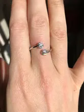 DIEERLAN-Anillos de cristal de Plata de Ley 925 para mujer y hombre, Anillos de dedo abierto grande, regalos fiesta Anillos