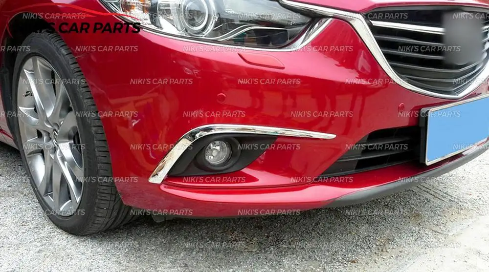 Накладки на противотуманные фары для Mazda 6 2013- ABS пластик хром 2 шт. литье украшение Тюнинг Автомобиля