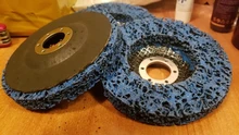 1/3 Uds 125mm disco con tira de polietileno rueda abrasiva pintura Óxido de limpio de ruedas para motocicletas Durable amoladora de ángulo de coche