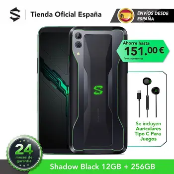 

EU Version Xiaomi Black Shark 2 12G 256G (24 months official warranty) Snapdragon 855, New, Phone!