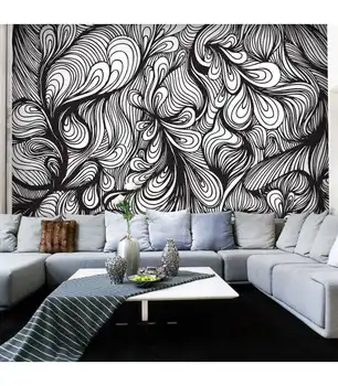 

Photo Mural-black and white in retro style
