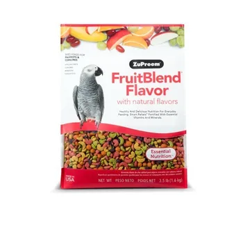 

I think for Amazon parrots medium size M/L multifruta ZUPREEM 1600 gr liquefied