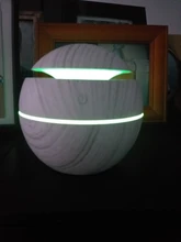 Aroma Diffuser Air-Humidifier 130ml Wood-Grain Ultrasonic White Led-Light Usb-Charge